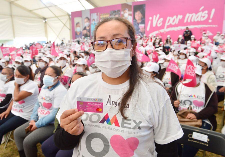 El Salario Rosa ya llega a 500 mil mujeres del Estado de México