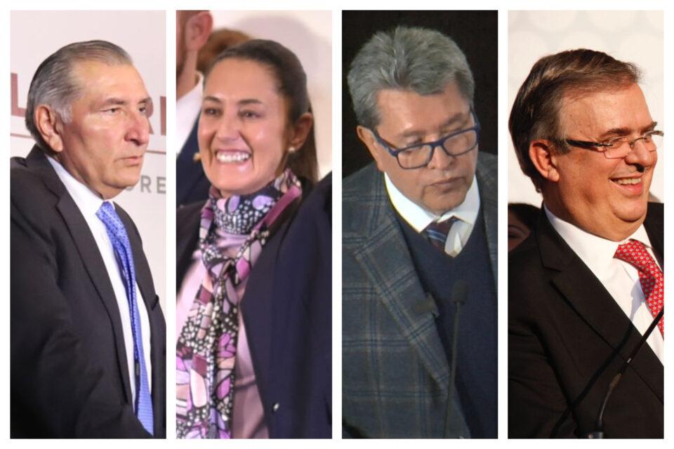 Porras, peticiones y llamados de unidad: la pasarela de presidenciables de Morena