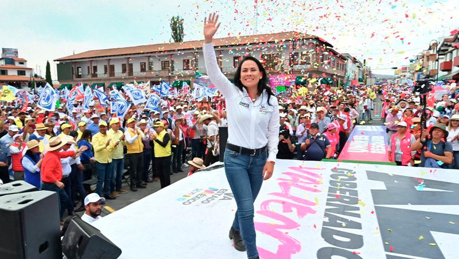 “Morena no es invencible”, dice Alejandra del Moral desde Atlacomulco