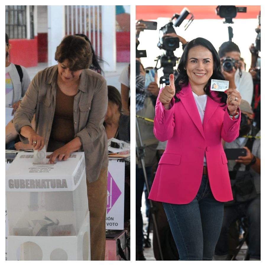 Edomex: candidatas Delfina Gómez y Alejandra del Moral votan en Texcoco y Cuautitlán