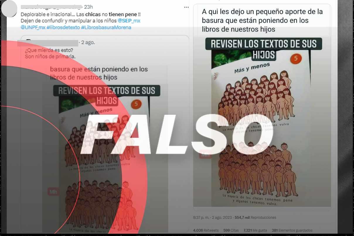 Esta ilustración sobre identidad y cuerpo no es parte de los libros de texto de la SEP