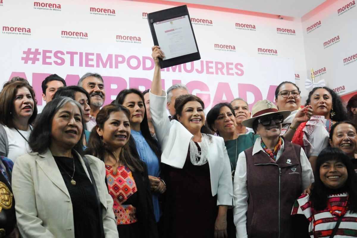 Clara Brugada se registra para la contienda de Morena por Jefatura de CDMX