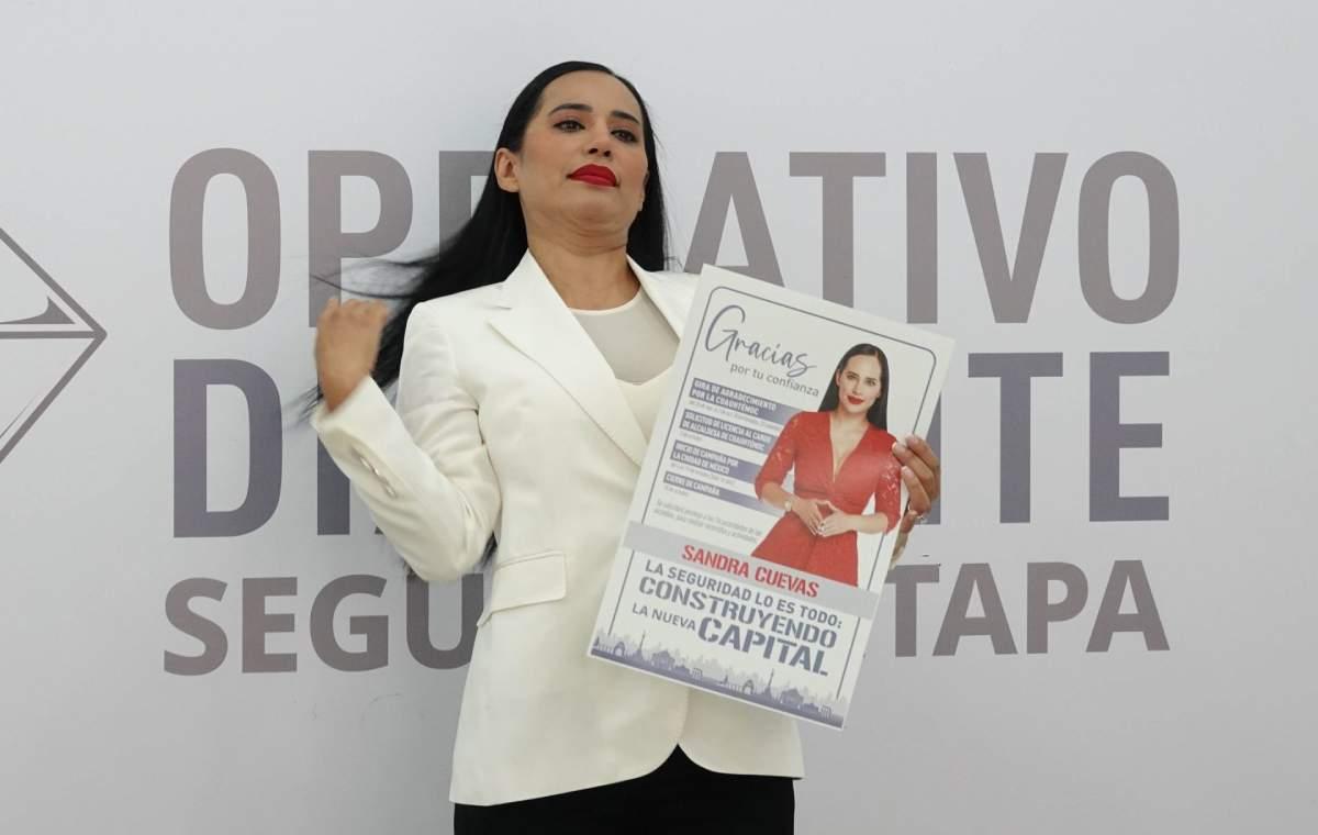 Sandra Cuevas formaliza su solicitud de licencia para la jefatura de Gobierno; recorrerá la CDMX en 16 días